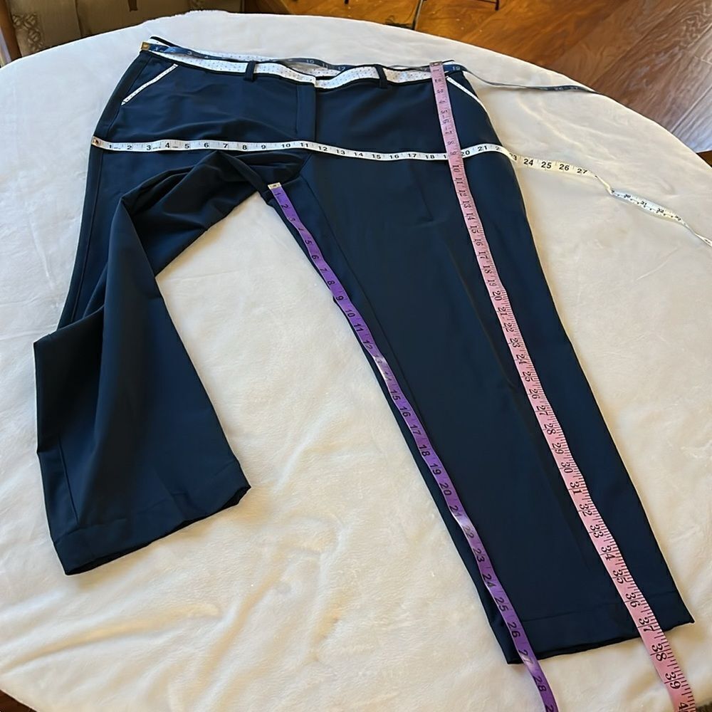 Lady Hagan Golf Top Slacks Matching Set Womens XLarge Sleeveless Navy Blue White - Picture 10 of 13